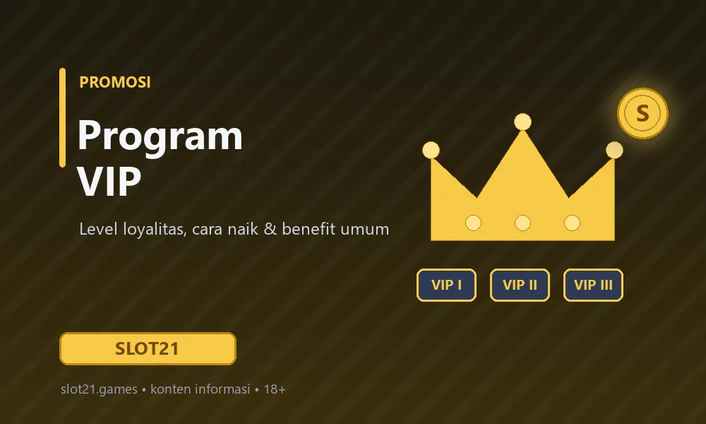 Ilustrasi mahkota emas dengan tiga tingkatan papan VIP